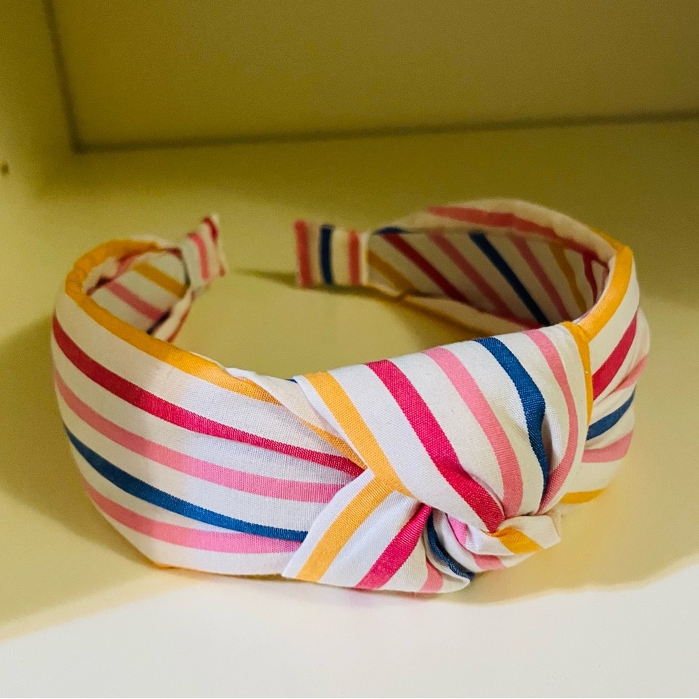Draper James Striped Knotted Headband